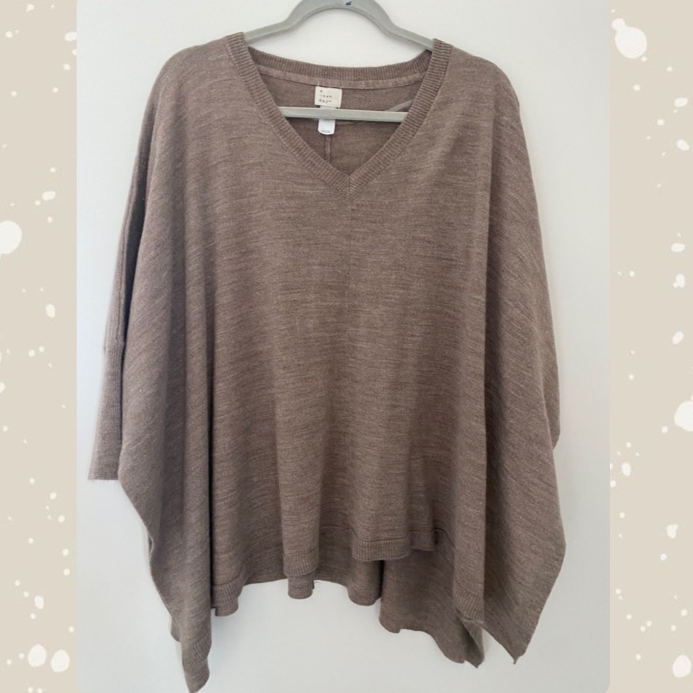 Brown poncho by A New Day